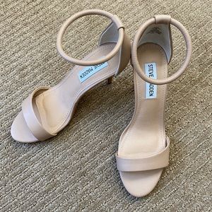 Steve Madden Nude Ankle Strap Heels